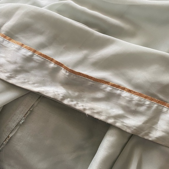 Light Blue and Gold Embroidered Anarkali Gown - Picture 9 of 11